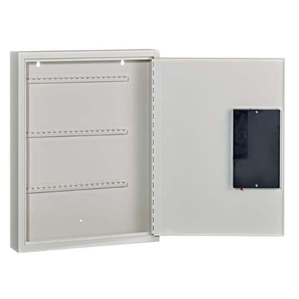 60-Key Steel Heavy-Duty Digital Lock Key Cabinet, White